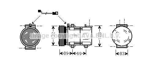 AVA QUALITY COOLING Kompressor,kliimaseade FDK290